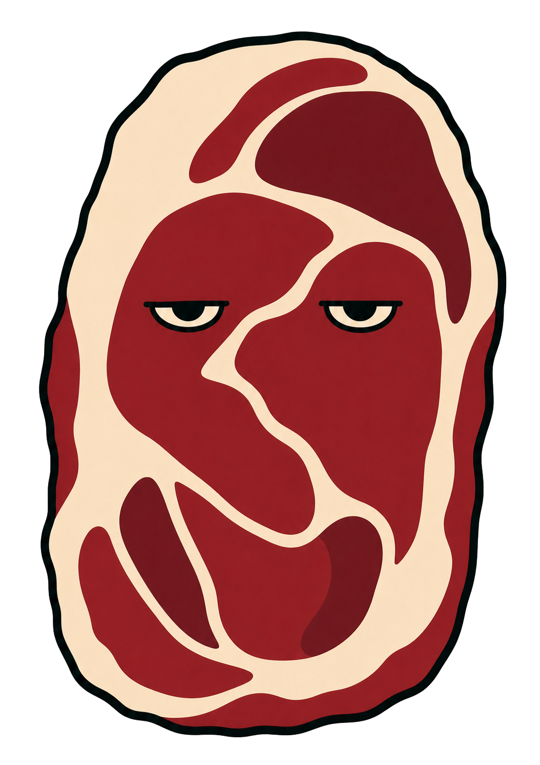 Official flat MEATMAN&trade; mascot