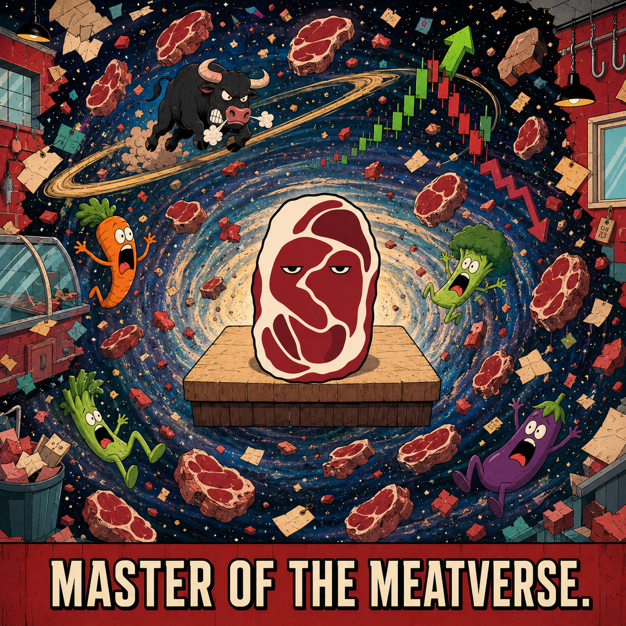 MEME 007 from the MEATMAN Meatverse